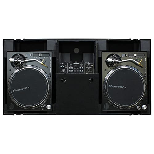 Odyssey Black Label - Universal Turntable DJ Coffin with Wheels & Glide Shelf