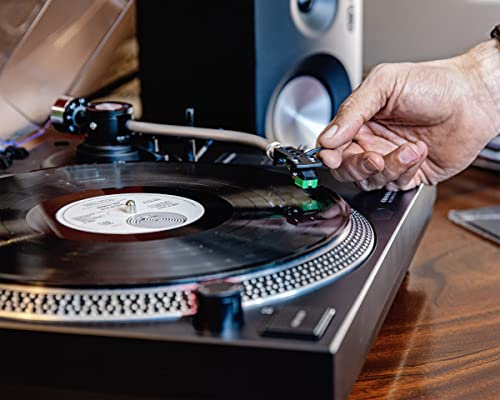 Crosley C100BT-BK Belt-Drive Bluetooth Turntable Record Player with Adjustable Counterweight, Black
