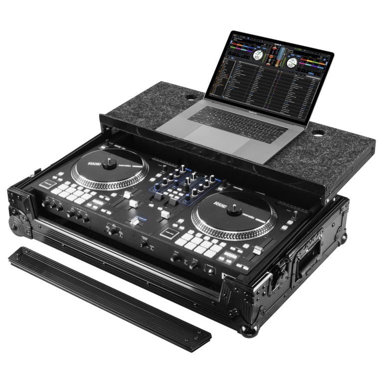 Odyssey Rane One Flight Case in Black with Patented Glide Platform and Corner Wheels
