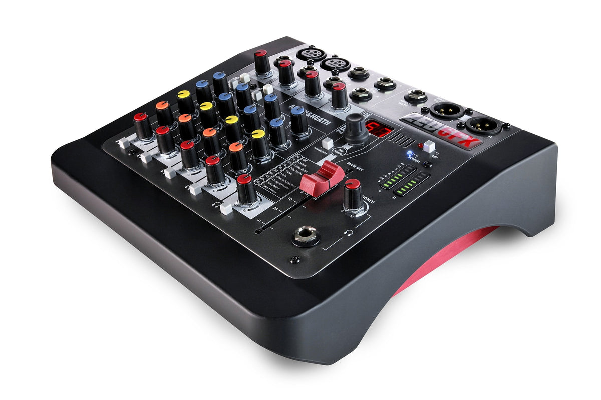Allen & Heath ZED-6FX Compact 6 input analog mixer with FX