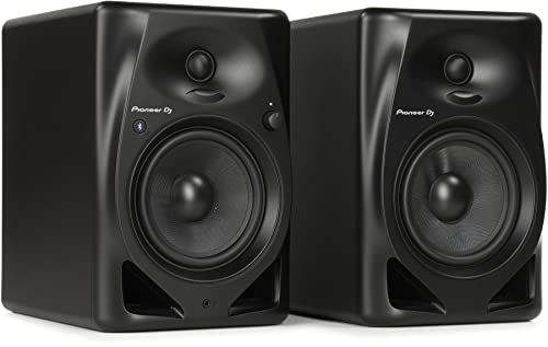 Pioneer DJ DM-50D-BT 5-inch Desktop Active Monitor Speaker Pair with Bluetooth - Black
