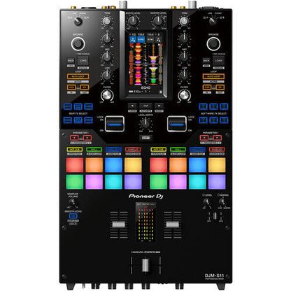 Pioneer DJ DJM-S11 Professional 2-Channel Battle Mixer for Serato DJ Pro / rekordbox (Black)