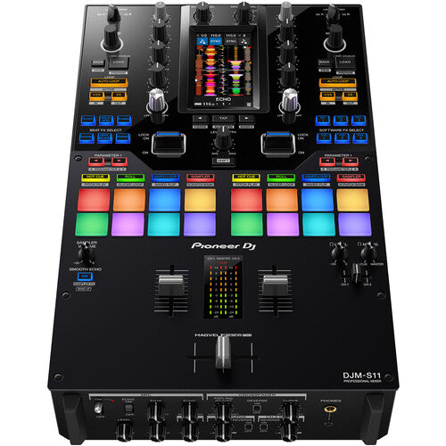 Pioneer DJ DJM-S11 Professional 2-Channel Battle Mixer + Odyssey Streemline Series Bag