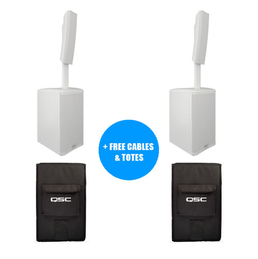 QSC KC12 White Pro Bundle