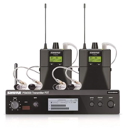 Shure PSM 300 Twin-Pack Pro Wireless In-Ear Monitor Kit (G20: 488 to 512 MHz)