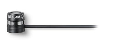 Shure WL184m Low-Profile Supercardioid Lavalier Microphone with TA4F Connector (Black)