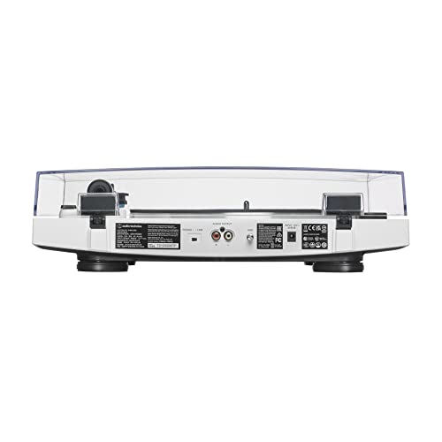 Audio-Technica Consumer AT-LP3XBT Fully Automatic Two-Speed Turntable with Bluetooth (White)