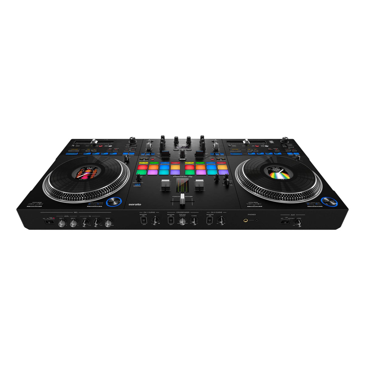 Pioneer DJ DDJ-REV7 2-Channel Serato DJ Pro Controller + Magma FLXGUARD DJ Controller Trolley