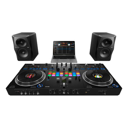 Pioneer DJ DDJ-REV7 2-Channel Serato DJ Pro Controller + Magma FLXGUARD DJ Controller Trolley