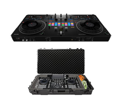 Pioneer DJ DDJ-REV5 Scratch-style 2-channel performance DJ controller + Magma FLXGUARD DJ Controller Trolley