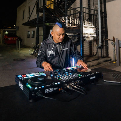 Rane Four Advanced Four-Channel Stems DJ Controller + Magma FLXGUARD DJ Controller Trolley