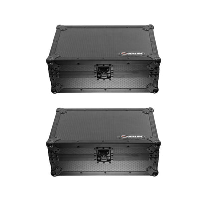 2 x AlphaTheta CDJ-3000X + 2 x Odyssey Industrial Board Case + 1 x Pioneer DJ DJM-A9