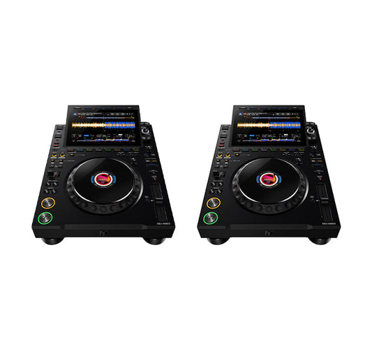2 x AlphaTheta CDJ-3000X + 2 x Odyssey Industrial Board Case + 1 x Pioneer DJ DJM-A9
