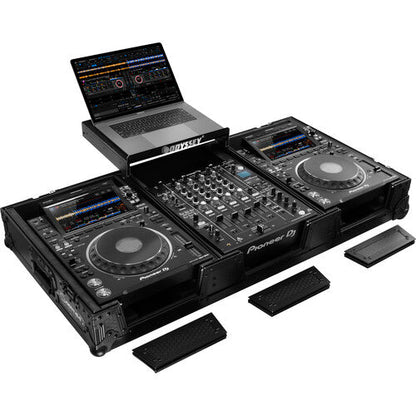 Odyssey Industrial Board Glide Style Case Fits Most 12" DJ Mixers and 2-Pioneer CDJ-3000s