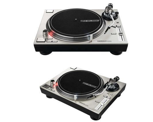 Reloop RP-7000 MK2 Upper Torque Turntable System Silver, Pair (Open Box)