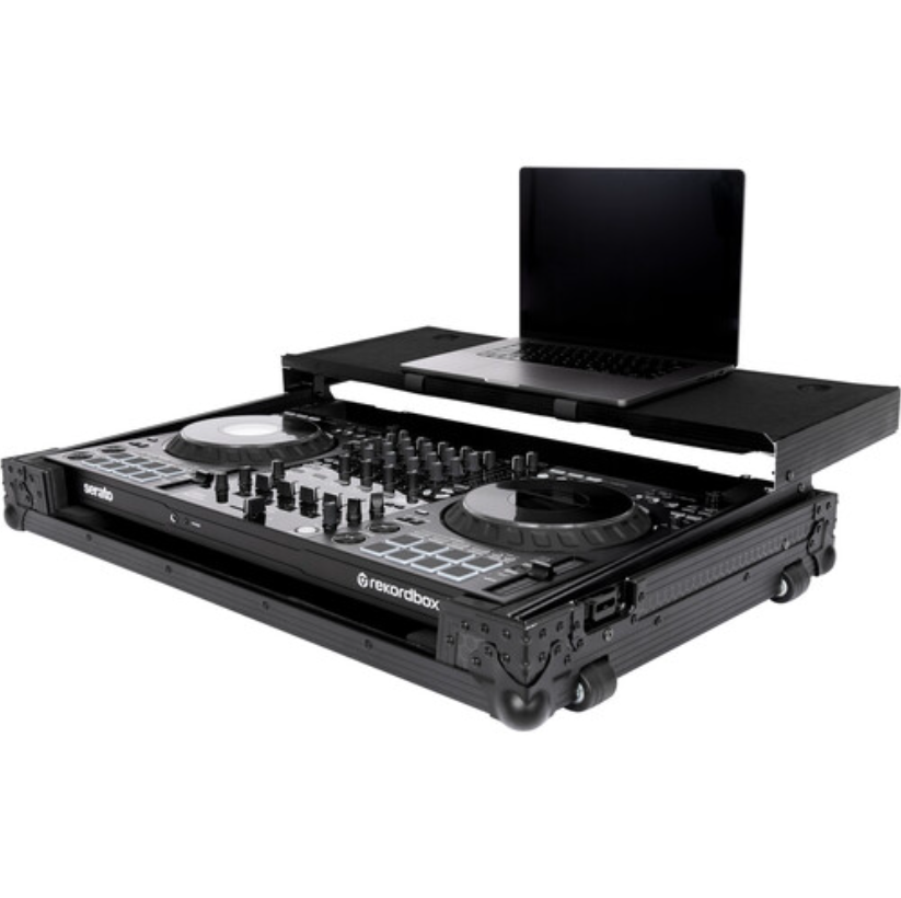 Pioneer DJ DDJ-FLX10 DJ Controller + Headliner Flight Case with Laptop Platform and Wheels