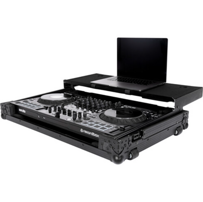 Pioneer DJ DDJ-FLX10 DJ Controller + Headliner Flight Case with Laptop Platform and Wheels