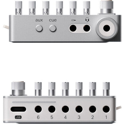 teenage engineering TX-6 Ultraportable Pro Mixer, Audio Interface, and Recorder (Silver)