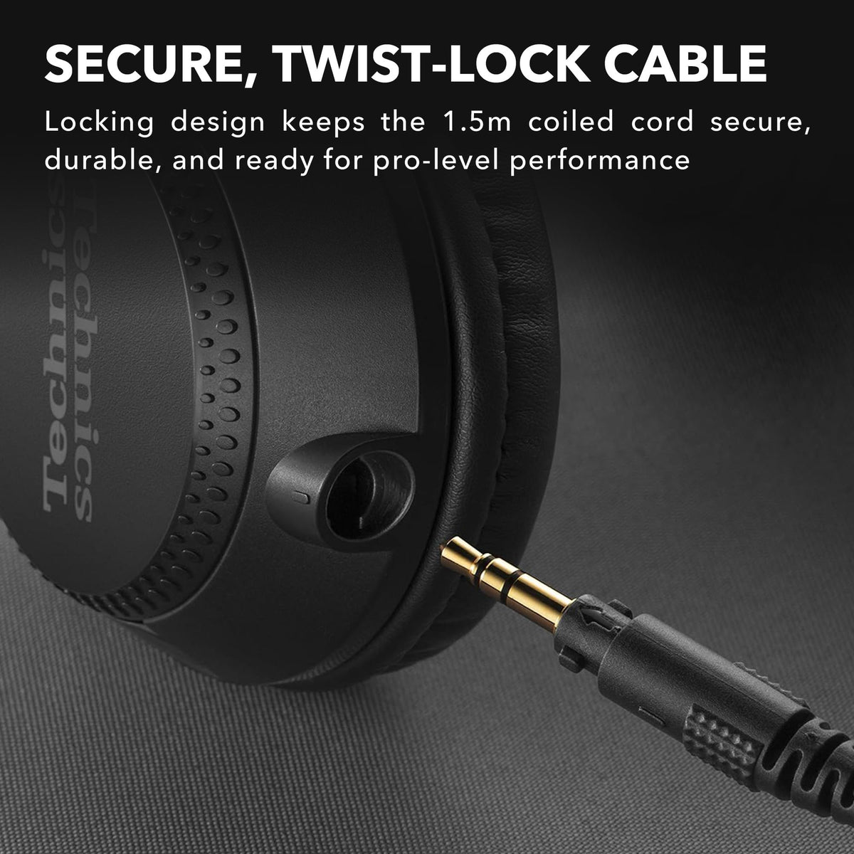 Technics EAH-DJ1200 On-Ear DJ Headphones (Black) (Open Box)