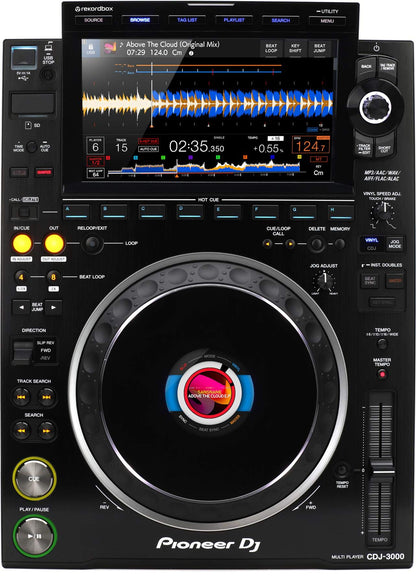 AlphaTheta EUPHONIA Professional 4-Channel Rotary Mixer with CDJ-3000 Professional DJ Media Player Pair