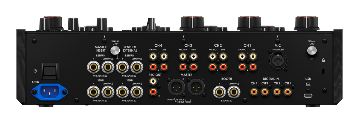 AlphaTheta Euphonia Professional Rotary Mixer + Magma MGA41036 Mixer Case