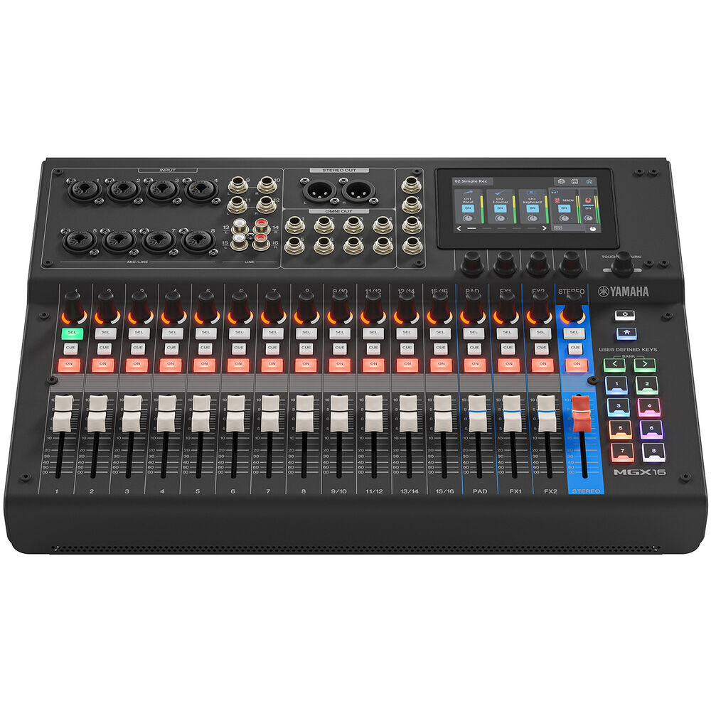 Yamaha MGX16 22-Channel Digital Mixing Console with Audio Interface (Black)