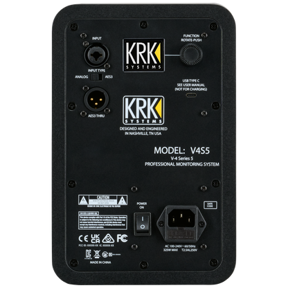 KRK V4S5-NA V4 Series 5 Studio Monitor North America 120V