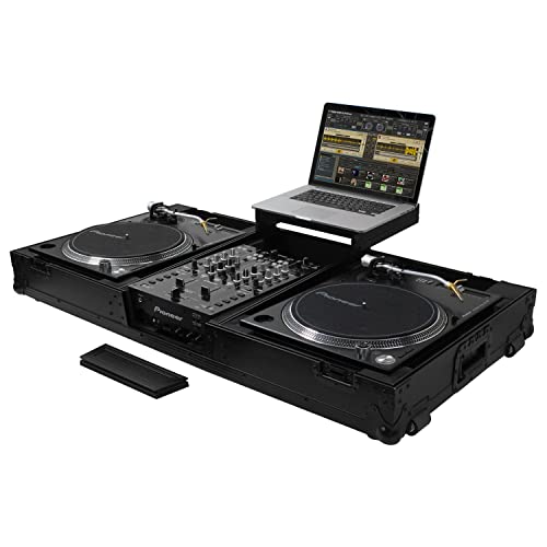 Odyssey Black Label - Universal Turntable DJ Coffin with Wheels & Glide Shelf