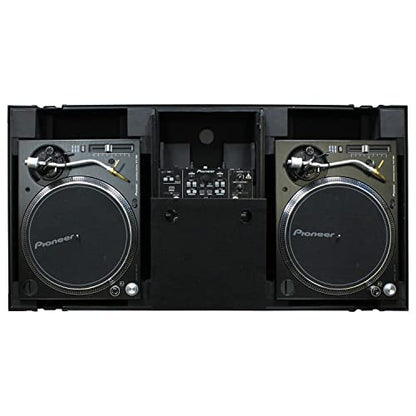 Odyssey Black Label - Universal Turntable DJ Coffin with Wheels & Glide Shelf