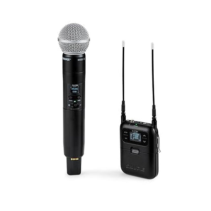 Shure SLXD25+/58 Digital Camera-Mount Wireless Handheld Microphone System with SM58 Capsule (G57: 470 to 608 MHz)