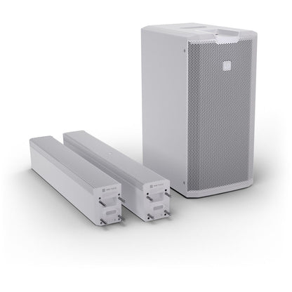 LD Systems MAUI 11 G3 MIX Portable 2060W Powered Column PA System (White)