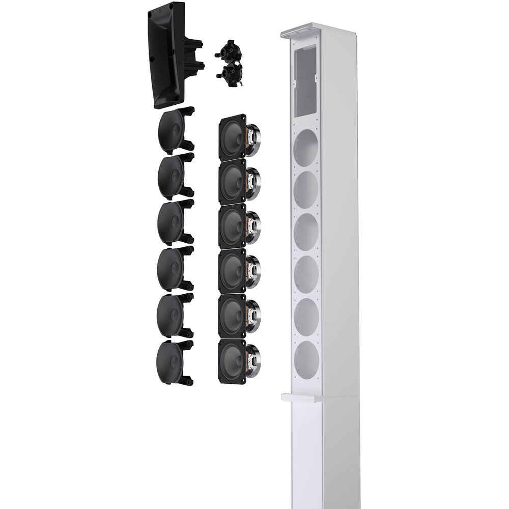 LD Systems MAUI 11 G3 MIX Portable 2060W Powered Column PA System (White)