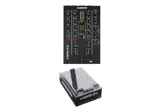 Allen & Heath Xone:24C Professional 2+1 Channel Hybrid DJ Mixer with USB-C Interface + Decksaver