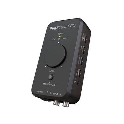 IK Multimedia iRig Stream Pro Ultracompact 4x2 Audio Interface for Computers, Smartphones, and Tablets