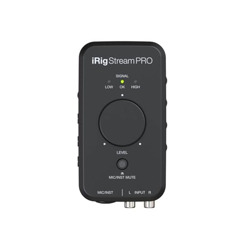 IK Multimedia iRig Stream Pro Ultracompact 4x2 Audio Interface for Computers, Smartphones, and Tablets