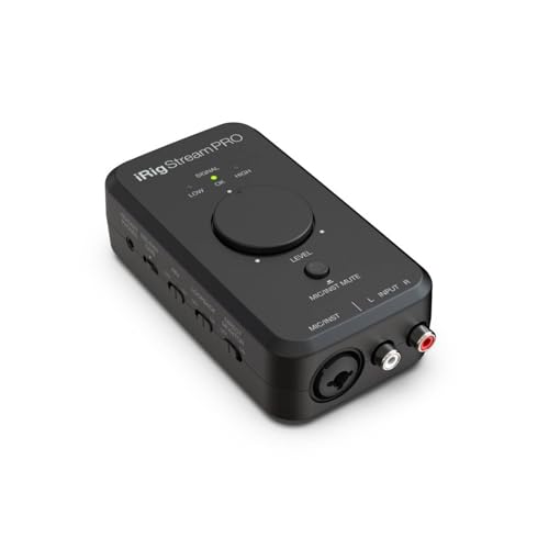 IK Multimedia iRig Stream Pro Ultracompact 4x2 Audio Interface for Computers, Smartphones, and Tablets