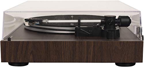 Crosley C8A-WA Belt-Driven Record Player Turntable with Built-in Pre-Amp, Walnut
