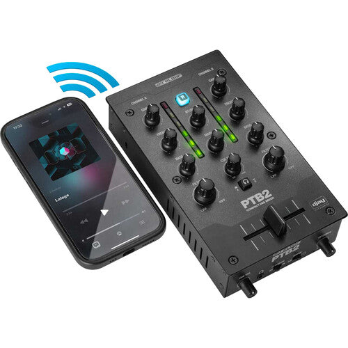 Reloop PTB-2 Portable 2+1-Channel DJ Mixer with DVS and Bluetooth Interface