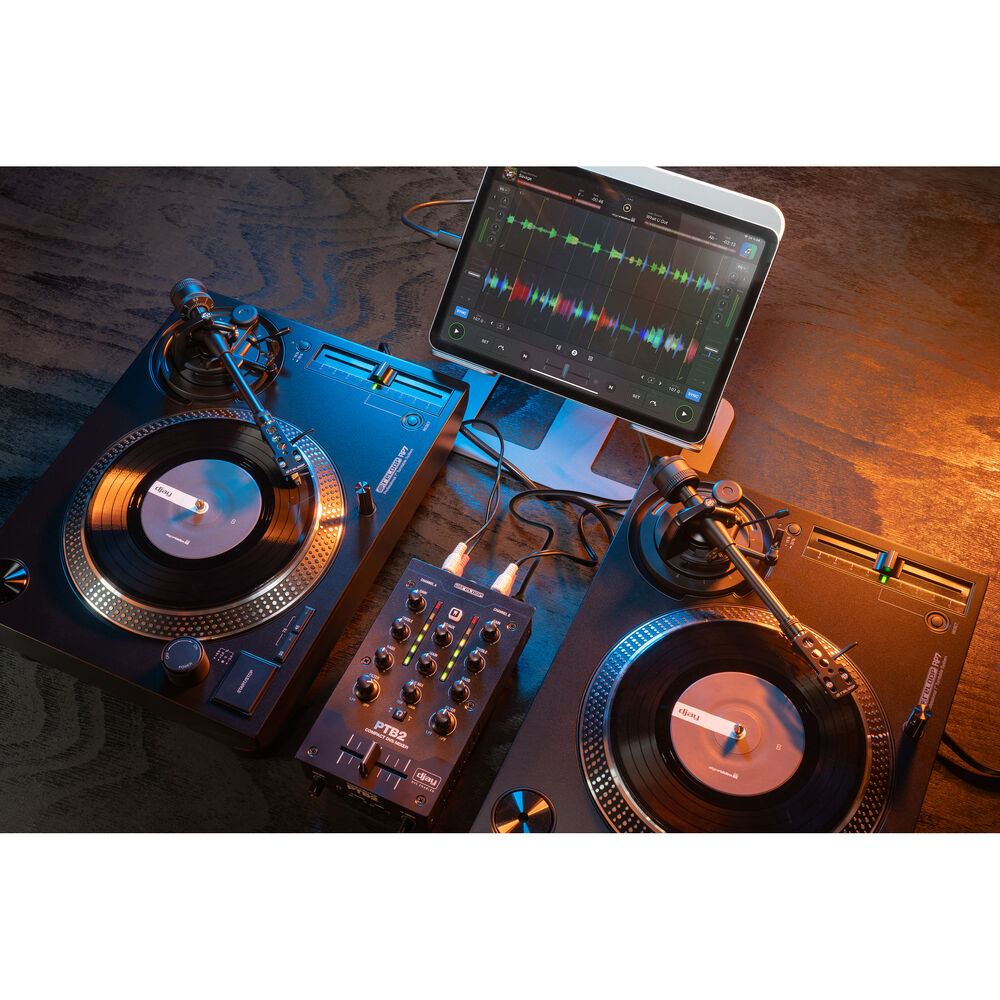 Reloop PTB-2 Portable 2+1-Channel DJ Mixer with DVS and Bluetooth Interface