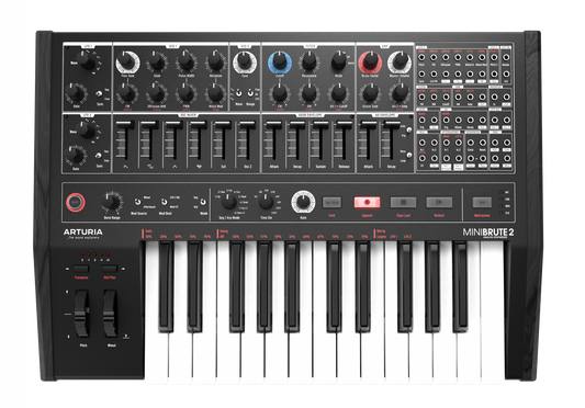 Arturia MiniBrute 2 Special Edition Noir Semi-Modular Monophonic Analog Synthesizer (Black) (Open Box)