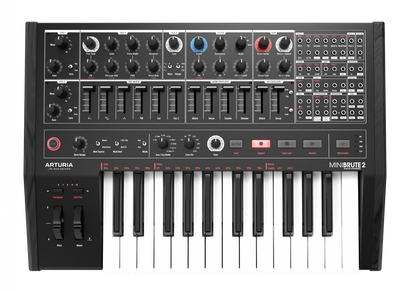 Arturia MiniBrute 2 Special Edition Noir Semi-Modular Monophonic Analog Synthesizer (Black) (Open Box)