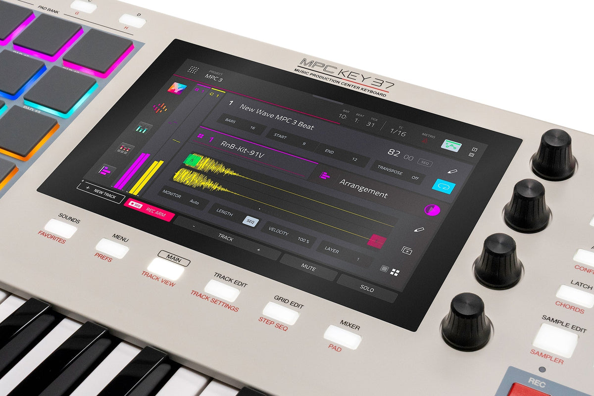 Akai Professional - MPC Key 37 G2 Next-Generation Standalone MPC Keyboard Synthesizer