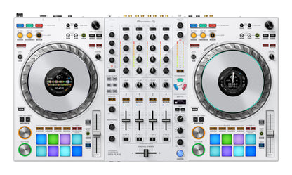 Pioneer DJ DDJ-FLX10-W Limited Edition - 4-channel DJ controller + Odyssey Industrial Board Flight Case