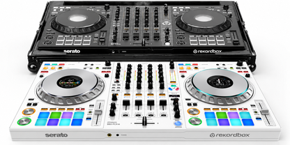 Pioneer DJ DDJ-FLX10-W Limited Edition - 4-channel DJ controller + Odyssey Industrial Board Flight Case