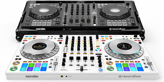 Pioneer DJ DDJ-FLX10-W Limited Edition - 4-channel DJ controller + Odyssey Industrial Board Flight Case