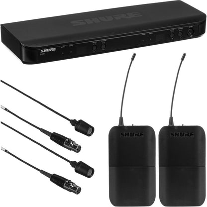 Shure BLX188/CVL Dual-Channel Wireless Cardioid Lavalier Microphone System (J10: 584 to 608 MHz) (Open Box)