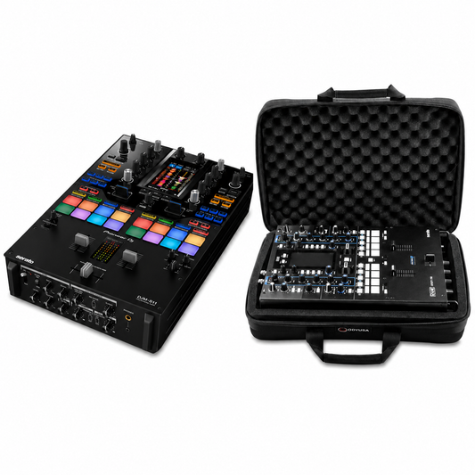 Pioneer DJ DJM-S11 Professional 2-Channel Battle Mixer + Odyssey Base 2 Top Streemline Eva Case