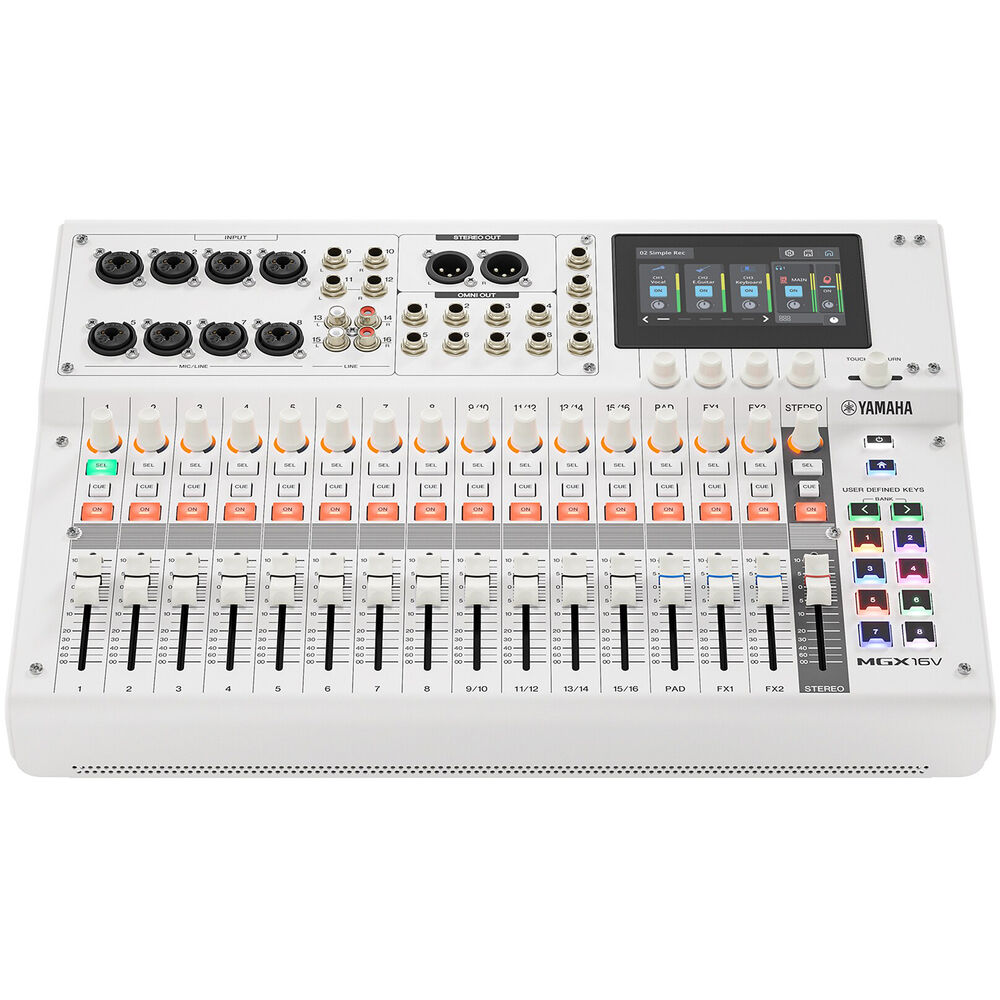 Yamaha MGX16V 22-Channel Digital Mixing Console with Video Interface (White)