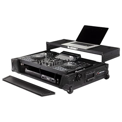 Odyssey Pioneer XDJ-RX3 Industrial Board Glide-Style Case with Wheels (1 RU, All Black)