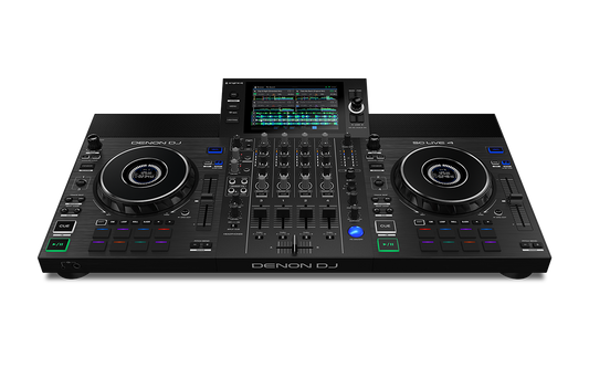 Denon DJ SC Live 4-Standalone Controller, 4-Channel Mixer, Amazon Music Unlimited Streaming, Wi-Fi, Speakers, Serato DJ & Virtual DJ Compatible